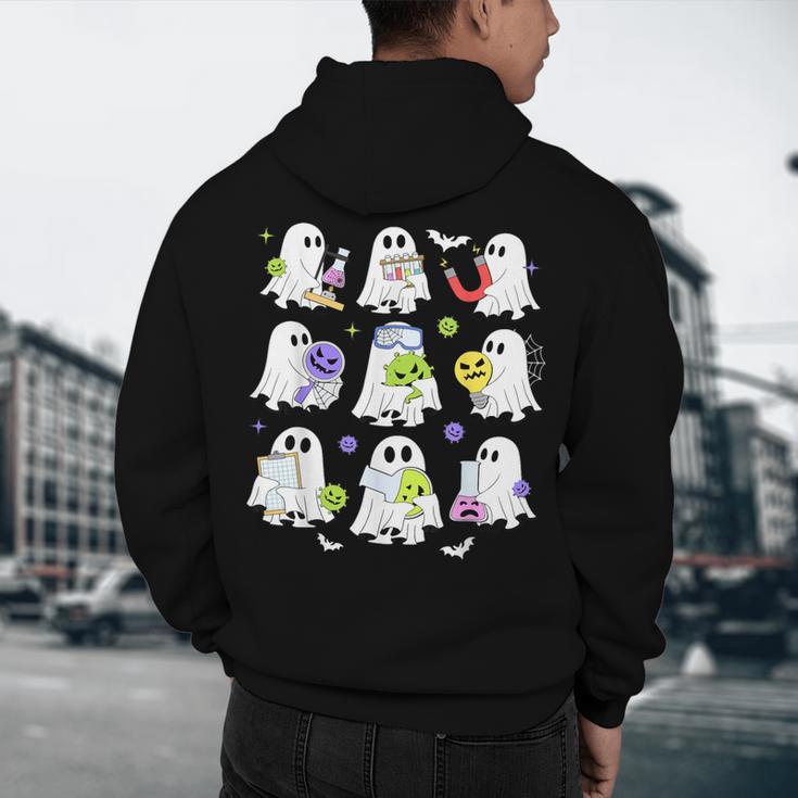 Retro Halloween Science Teacher Ghost Laboratory Teacher Men's Hoodie Back Print, novelty gifts, funny gifts Retro Halloween Science Teacher Ghost Laboratory Teacher Men's Hoodie Back Print, novelty gifts, funny gifts