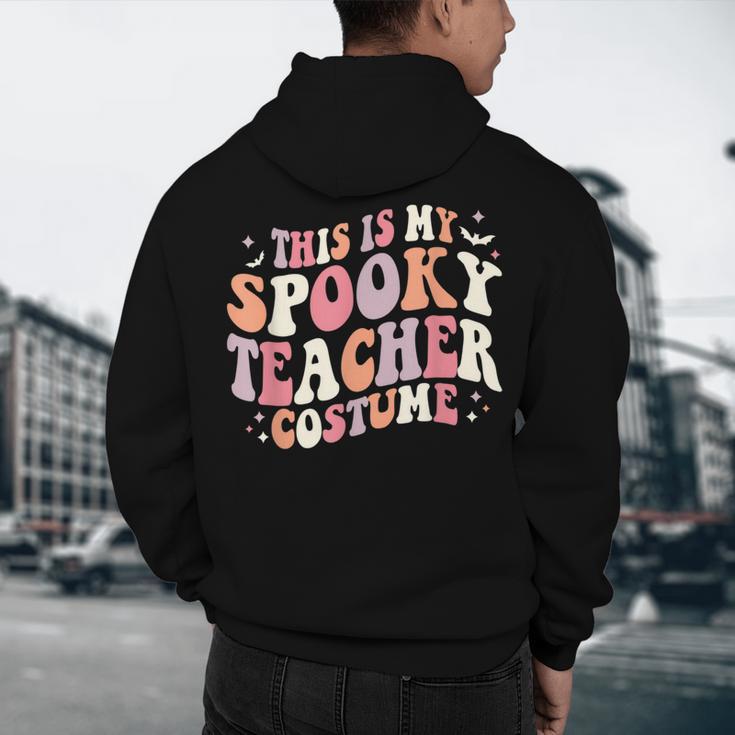 Retro Halloween This Is My Spooky School Teacher Costume Men's Hoodie Back Print, novelty gifts, funny gifts Retro Halloween This Is My Spooky School Teacher Costume Men's Hoodie Back Print, novelty gifts, funny gifts