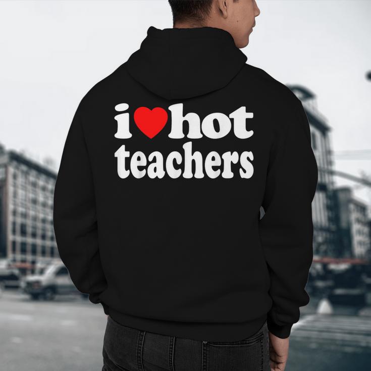Retro I Love Hot Teachers Vintage I Heart Hot Teacher Men Women Girls Kids Men's Hoodie Back Print, novelty gifts, funny gifts