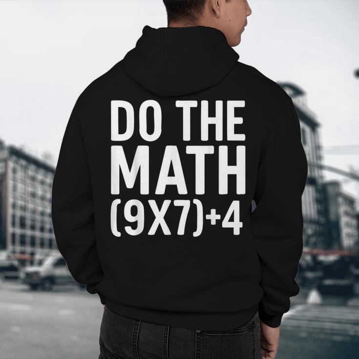 Retro Do The Math Teacher For Men Women Kid Boy Girl Men's Hoodie Back Print, novelty gifts, funny gifts