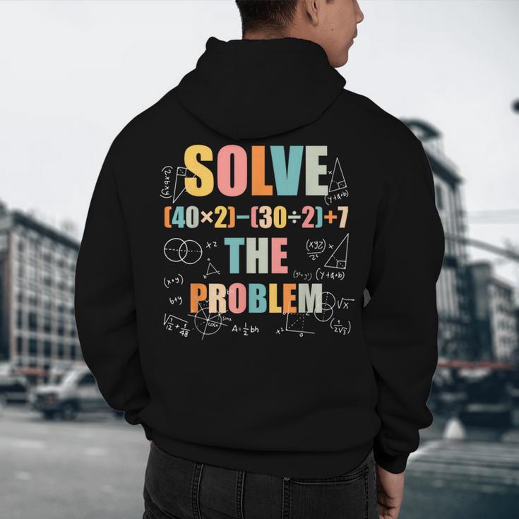 Retro Solve The Problem 67 Meme Joke Math Teacher Men's Hoodie Back Print, novelty gifts, funny gifts Retro Solve The Problem 67 Meme Joke Math Teacher Men's Hoodie Back Print, novelty gifts, funny gifts