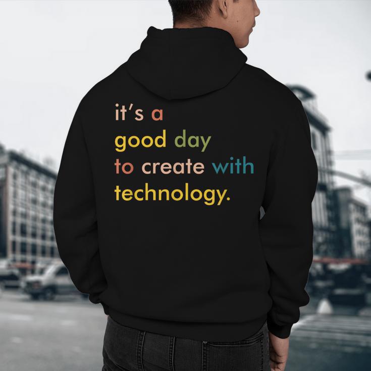 Retro Technology Teacher Shirt Tech Teacher Men's Hoodie Back Print, novelty gifts, funny gifts Retro Technology Teacher Shirt Tech Teacher Men's Hoodie Back Print, novelty gifts, funny gifts