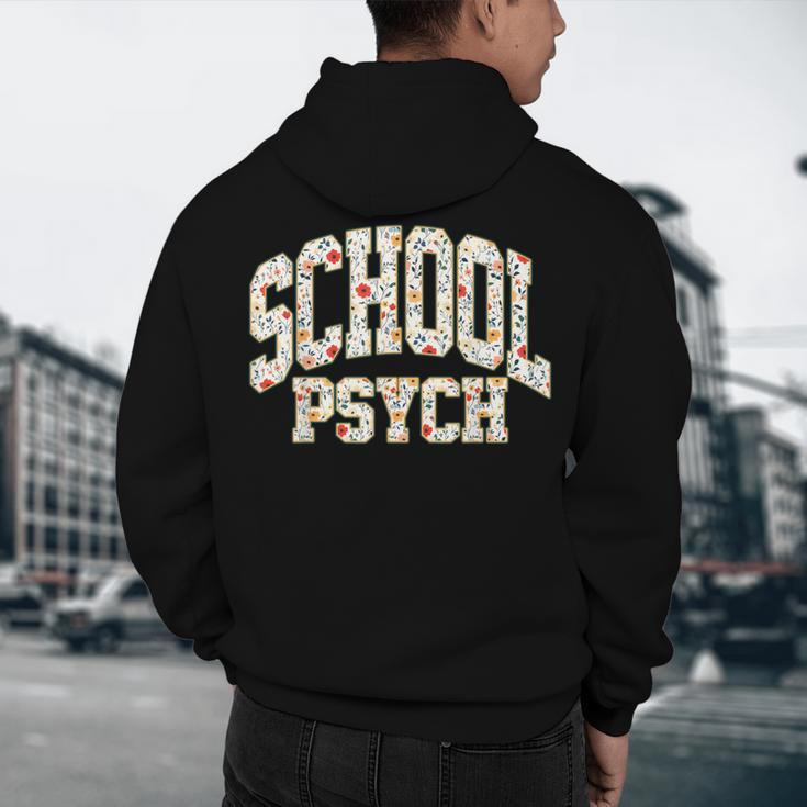 Retro Wildflower School Psych Teacher School Psychologist Men's Hoodie Back Print, novelty gifts, funny gifts Retro Wildflower School Psych Teacher School Psychologist Men's Hoodie Back Print, novelty gifts, funny gifts