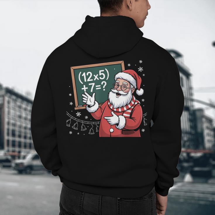 Santa Teacher 67 Math Christmas Xmas Holiday Number 67 Men's Hoodie Back Print, novelty gifts, funny gifts Santa Teacher 67 Math Christmas Xmas Holiday Number 67 Men's Hoodie Back Print, novelty gifts, funny gifts