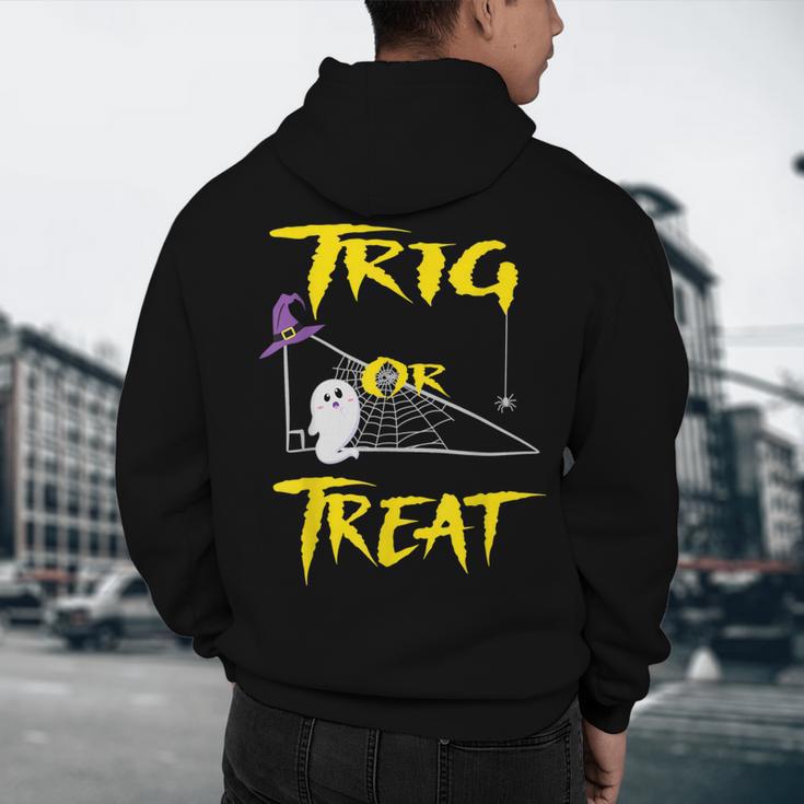 School Math Teacher Halloween 2022 Trig Or Treat Shirt Men's Hoodie Back Print, novelty gifts, funny gifts School Math Teacher Halloween 2022 Trig Or Treat Shirt Men's Hoodie Back Print, novelty gifts, funny gifts