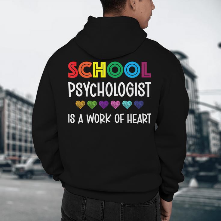 School Psychologist Is a Work Of Heart Teacher LSSP Doctor Men's Hoodie Back Print, novelty gifts, funny gifts School Psychologist Is a Work Of Heart Teacher LSSP Doctor Men's Hoodie Back Print, novelty gifts, funny gifts