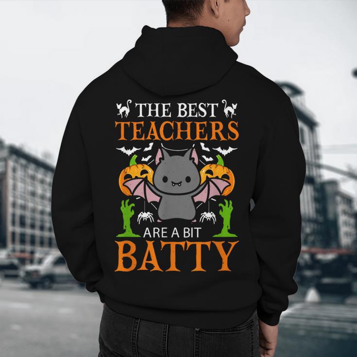 School Teacher A Bit Batty Teaching Bat Halloween Costume Men's Hoodie Back Print, novelty gifts, funny gifts