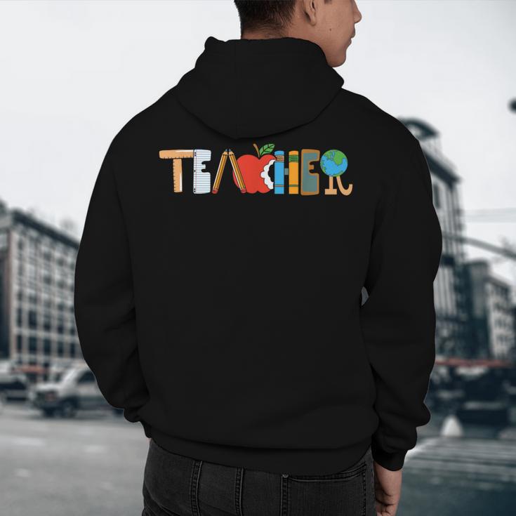 School Teacher Men And Women Back To School Teachers Men's Hoodie Back Print, novelty gifts, funny gifts School Teacher Men And Women Back To School Teachers Men's Hoodie Back Print, novelty gifts, funny gifts