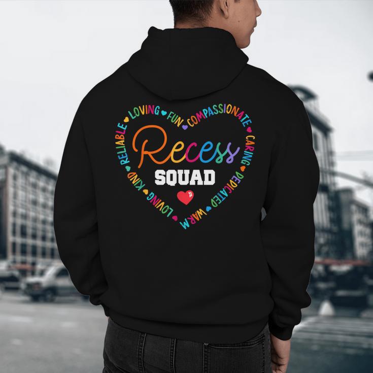 School For Teachers Students Monitor Recess Crew Team Men's Hoodie Back Print, novelty gifts, funny gifts School For Teachers Students Monitor Recess Crew Team Men's Hoodie Back Print, novelty gifts, funny gifts