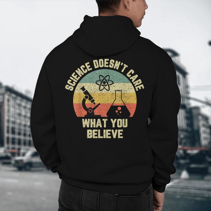 Science Doesn't Care What You Believe Science Teacher Men Women Kids Men's Hoodie Back Print, novelty gifts, funny gifts Science Doesn't Care What You Believe Science Teacher Men Women Kids Men's Hoodie Back Print, novelty gifts, funny gifts
