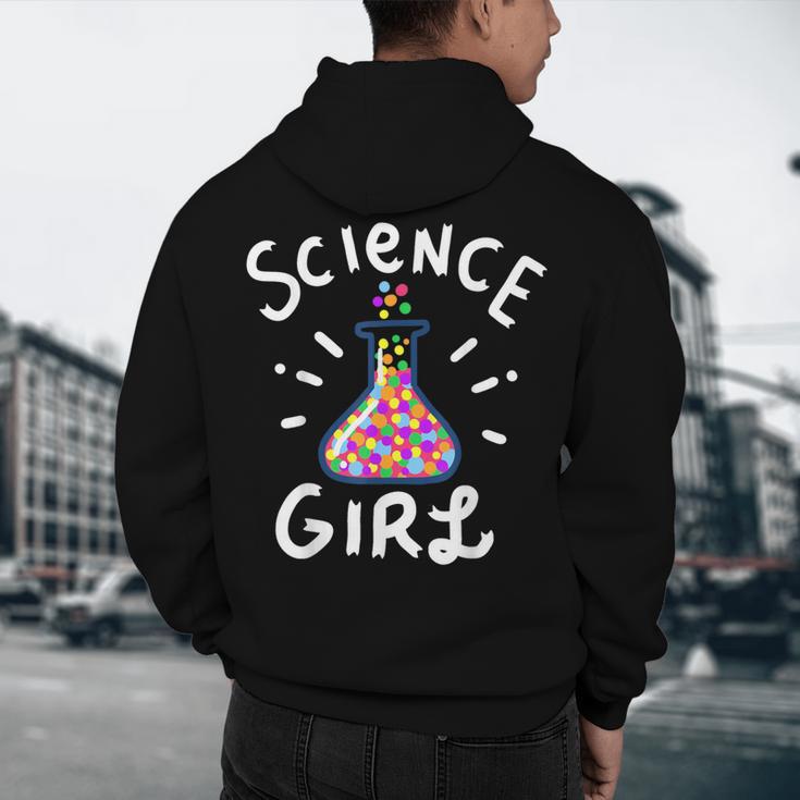 Science Girl Chemistry Biology Student Teacher Men's Hoodie Back Print, novelty gifts, funny gifts