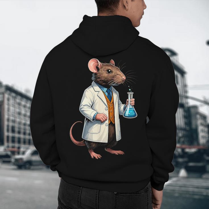 Science Rat Lab Science Scientist Mouse Teacher Chemistry Men's Hoodie Back Print, novelty gifts, funny gifts