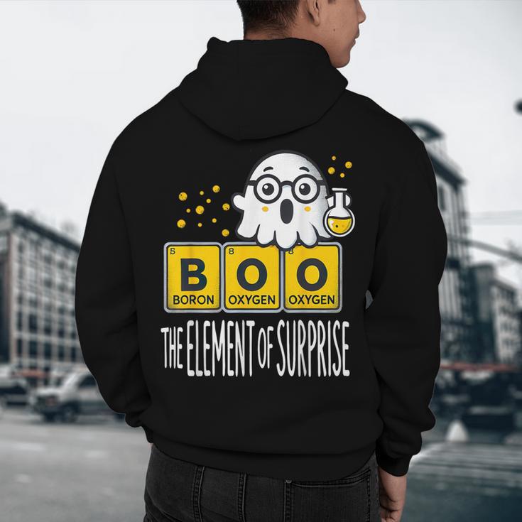 Science Teacher Halloween Elements Of Surprise Chemistry Men's Hoodie Back Print, novelty gifts, funny gifts