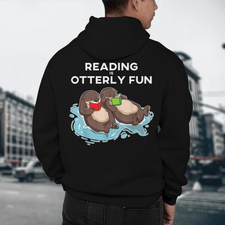 Sea Otter Book Reading Shirt For Bookworm Teachers Men's Hoodie Back Print, novelty gifts, funny gifts Sea Otter Book Reading Shirt For Bookworm Teachers Men's Hoodie Back Print, novelty gifts, funny gifts