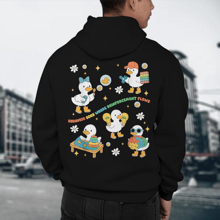 Silly Goose Behavior Analyst RBT ABA Therapy SPED Teacher Men's Hoodie Back Print, novelty gifts, funny gifts Silly Goose Behavior Analyst RBT ABA Therapy SPED Teacher Men's Hoodie Back Print, novelty gifts, funny gifts