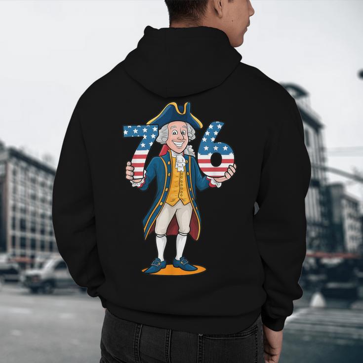 Six Seven 6 7 7 6 George Washington Teacher American Men's Hoodie Back Print, novelty gifts, funny gifts