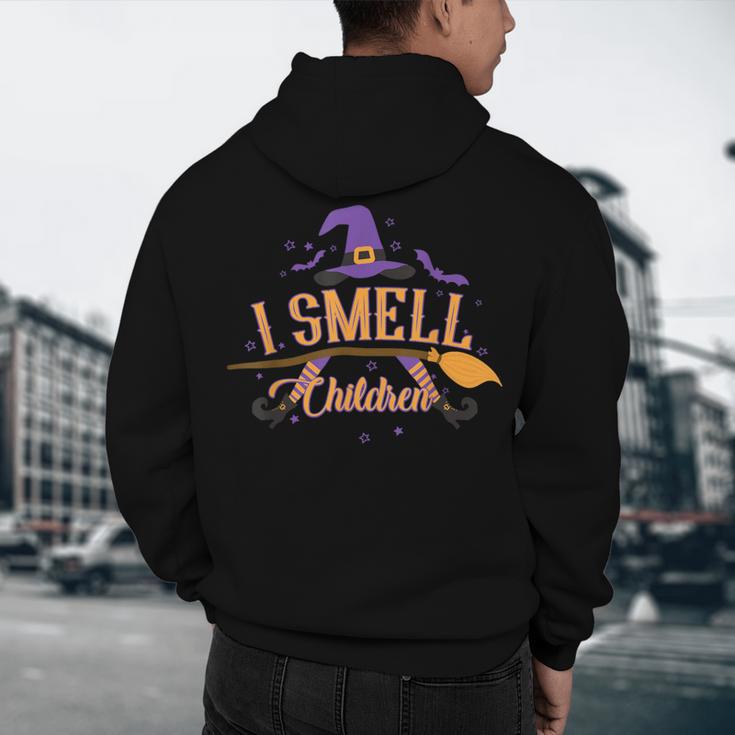 I Smell Children Wicked Cute Kindergarten Teacher Halloween Men's Hoodie Back Print, novelty gifts, funny gifts