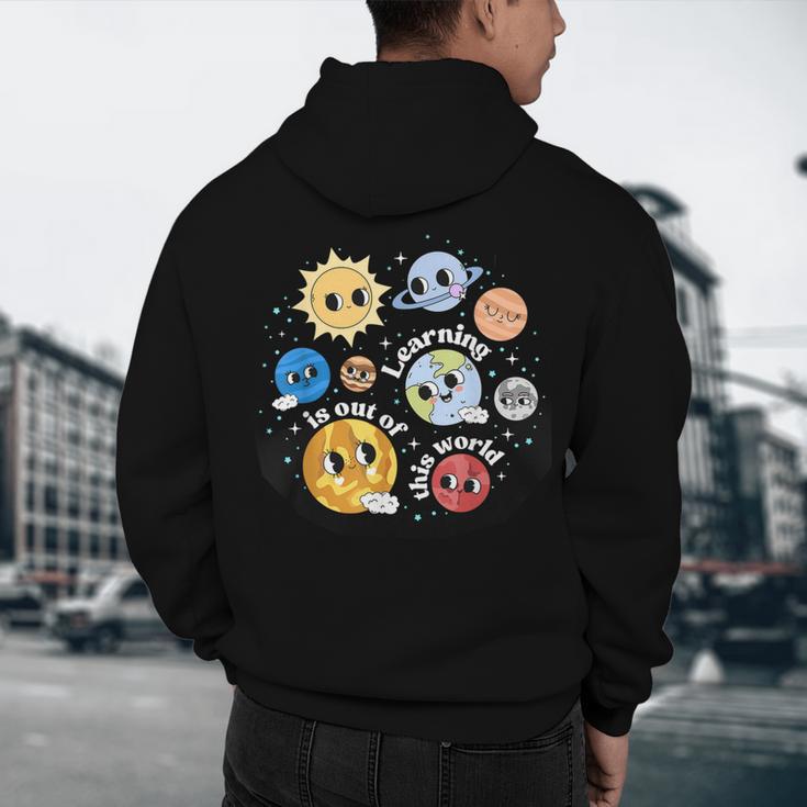 Solar System Learning Is Out Of This World Science Teacher Men's Hoodie Back Print, novelty gifts, funny gifts Solar System Learning Is Out Of This World Science Teacher Men's Hoodie Back Print, novelty gifts, funny gifts