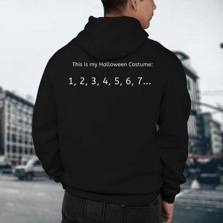 Someone You Can Count On Halloween Costume For Math Teachers Men Women Men's Hoodie Back Print, novelty gifts, funny gifts