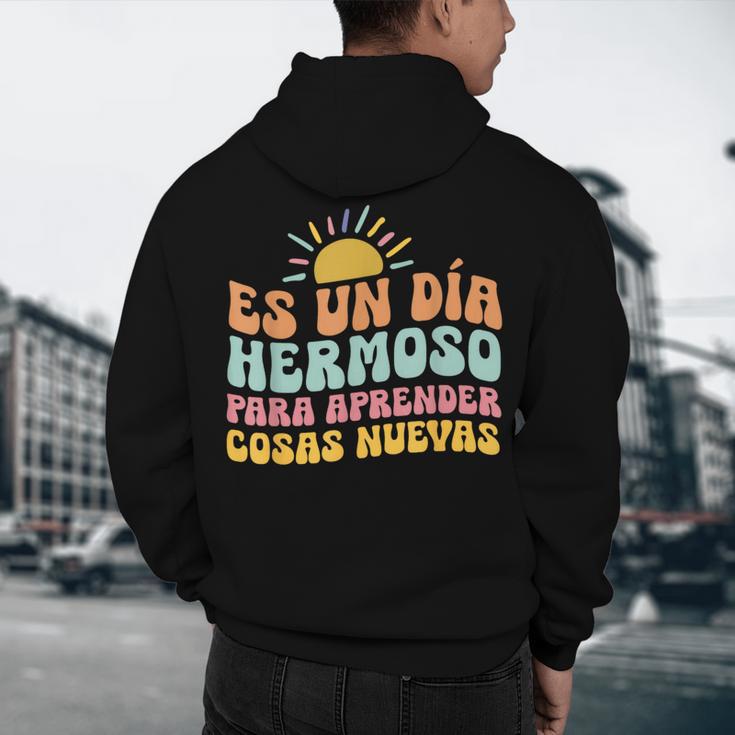 Spanish Multilingual Teacher Dual Languages Bilingual Men's Hoodie Back Print, novelty gifts, funny gifts Spanish Multilingual Teacher Dual Languages Bilingual Men's Hoodie Back Print, novelty gifts, funny gifts