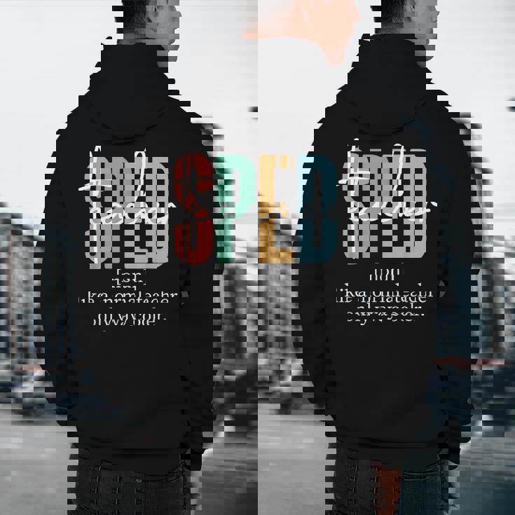 Special Education Sped Teacher Definition For Women &amp; Men Men&#x27;s Hoodie Back Print, novelty gifts, funny gifts