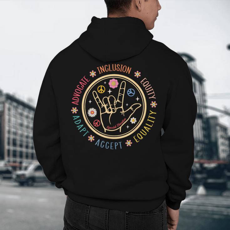 Special Education SPED Teacher IEP Advocate Inclusion Autism Men's Hoodie Back Print, novelty gifts, funny gifts Special Education SPED Teacher IEP Advocate Inclusion Autism Men's Hoodie Back Print, novelty gifts, funny gifts