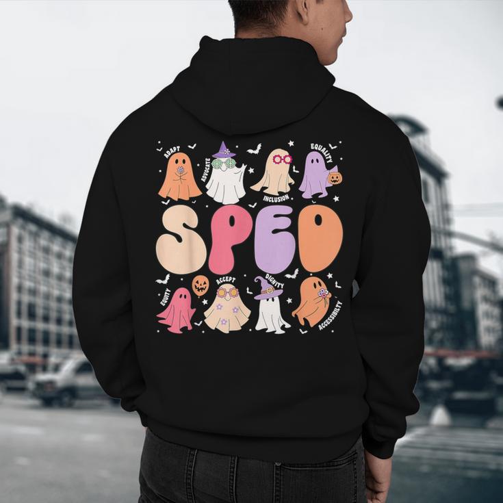 Special Education Teacher Ghosts Halloween SPED Teacher Men's Hoodie Back Print, novelty gifts, funny gifts Special Education Teacher Ghosts Halloween SPED Teacher Men's Hoodie Back Print, novelty gifts, funny gifts