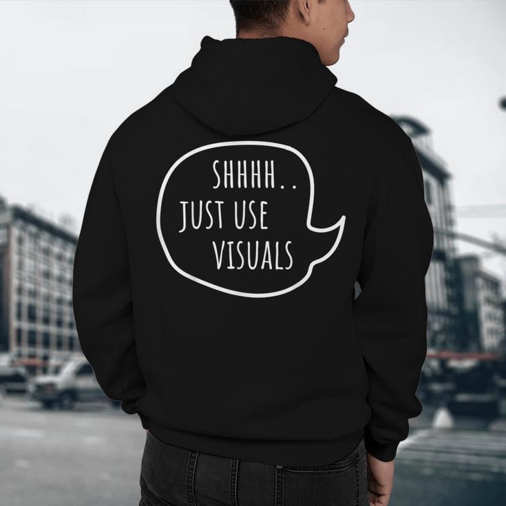 Special Education Teacher- SPED Shhh Just Use Visuals For Men Women Men's Hoodie Back Print, novelty gifts, funny gifts Special Education Teacher- SPED Shhh Just Use Visuals For Men Women Men's Hoodie Back Print, novelty gifts, funny gifts
