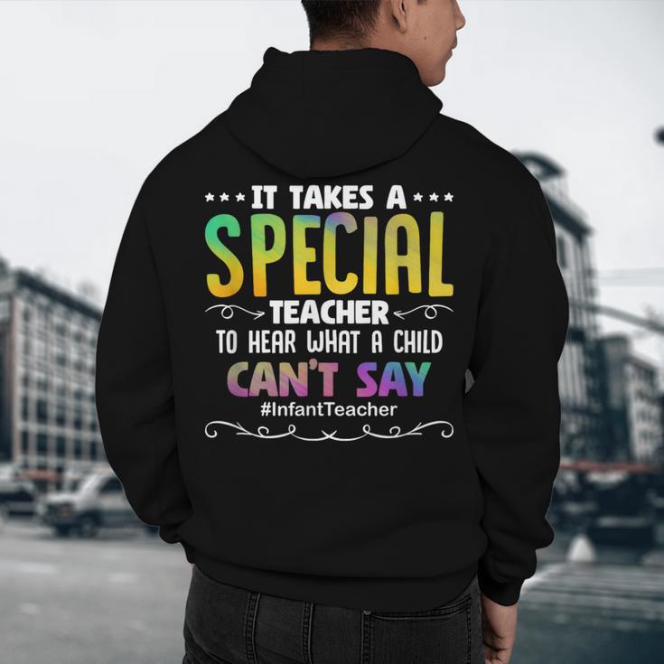 Special Teacher Daycare School Childcare Infant Teacher Men's Hoodie Back Print, novelty gifts, funny gifts Special Teacher Daycare School Childcare Infant Teacher Men's Hoodie Back Print, novelty gifts, funny gifts
