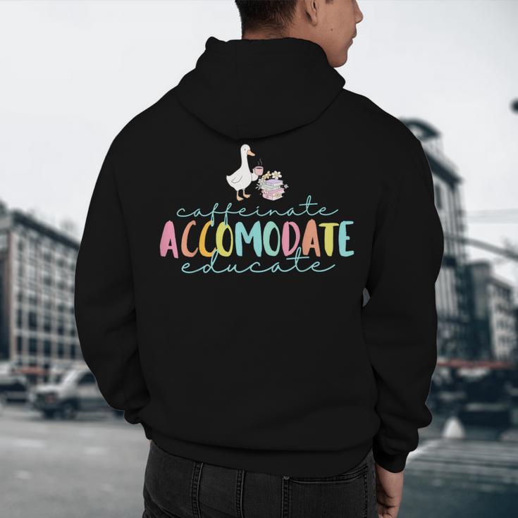 SPED Dream Team Teachers Special Education Silly Goose Men's Hoodie Back Print, novelty gifts, funny gifts SPED Dream Team Teachers Special Education Silly Goose Men's Hoodie Back Print, novelty gifts, funny gifts