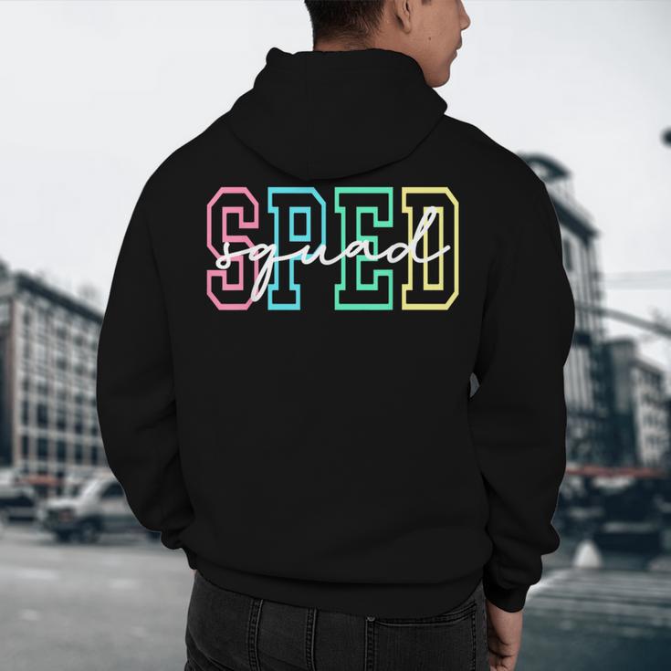 SPED Squad Team SPED Teacher Special Education Teacher Men's Hoodie Back Print, novelty gifts, funny gifts SPED Squad Team SPED Teacher Special Education Teacher Men's Hoodie Back Print, novelty gifts, funny gifts