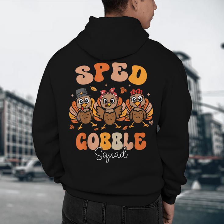 Sped Teacher Gobble Squad Thanksgiving Special Education Men's Hoodie Back Print, novelty gifts, funny gifts Sped Teacher Gobble Squad Thanksgiving Special Education Men's Hoodie Back Print, novelty gifts, funny gifts