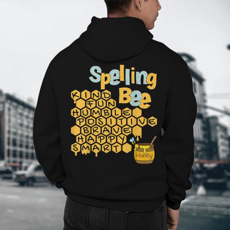 Spelling Bee Kind Positive Kindness Women Teacher Men's Hoodie Back Print, novelty gifts, funny gifts Spelling Bee Kind Positive Kindness Women Teacher Men's Hoodie Back Print, novelty gifts, funny gifts