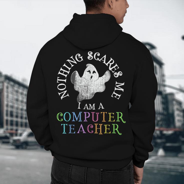 This Is My Spooky COMPUTER TEACHER Costume Don't Scare Me Men's Hoodie Back Print, novelty gifts, funny gifts