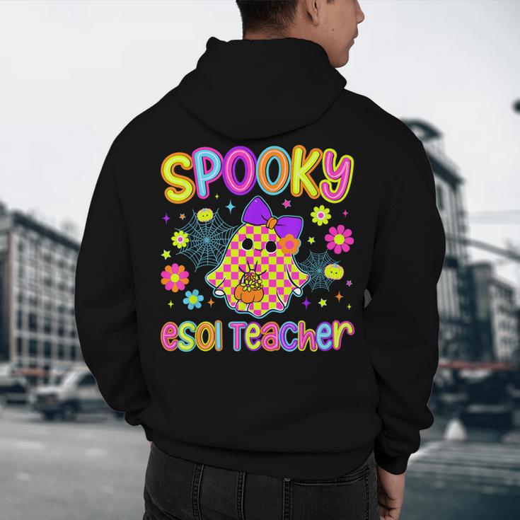 Spooky ESOL Teacher Halloween ESOL Teaching Coquette Men's Hoodie Back Print, novelty gifts, funny gifts Spooky ESOL Teacher Halloween ESOL Teaching Coquette Men's Hoodie Back Print, novelty gifts, funny gifts