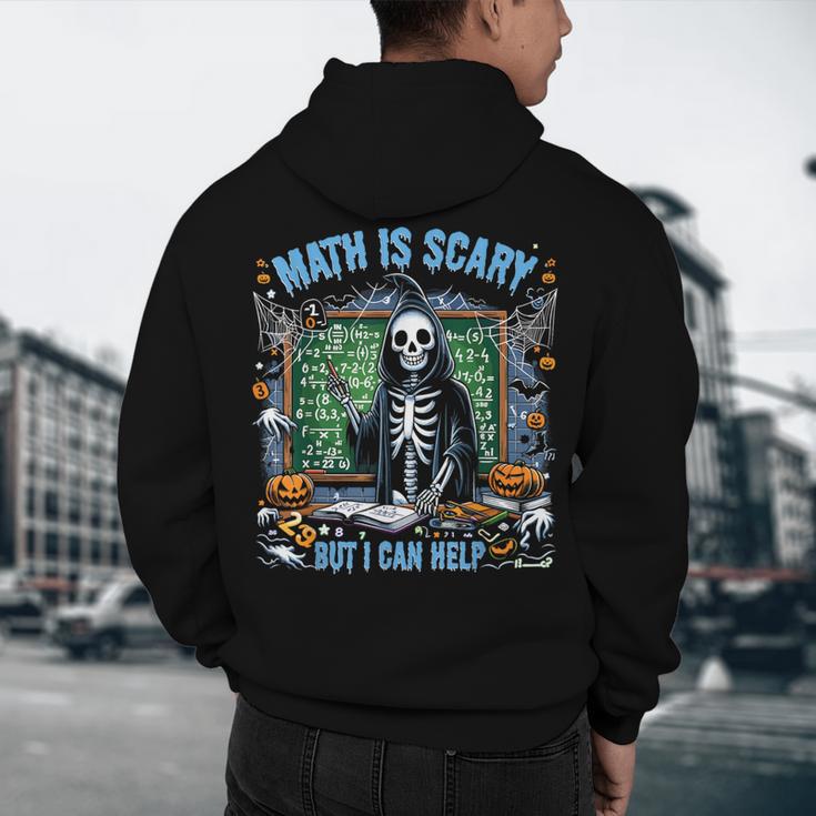 Spooky Halloween Math Teacher Men's Hoodie Back Print, novelty gifts, funny gifts Spooky Halloween Math Teacher Men's Hoodie Back Print, novelty gifts, funny gifts