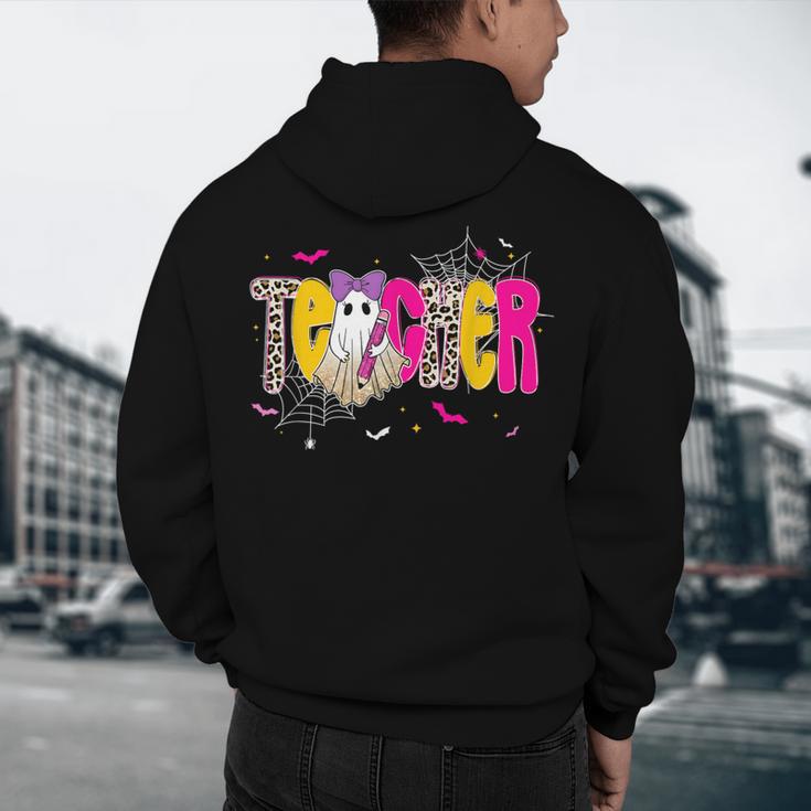 Spooky Halloween Teacher Para Counselor SPED Preppy Boo Kids Men's Hoodie Back Print, novelty gifts, funny gifts Spooky Halloween Teacher Para Counselor SPED Preppy Boo Kids Men's Hoodie Back Print, novelty gifts, funny gifts