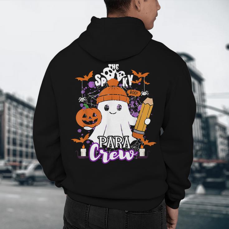 Spooky Para Crew Ghost Halloween Paraprofessional Teacher Men's Hoodie Back Print, novelty gifts, funny gifts Spooky Para Crew Ghost Halloween Paraprofessional Teacher Men's Hoodie Back Print, novelty gifts, funny gifts