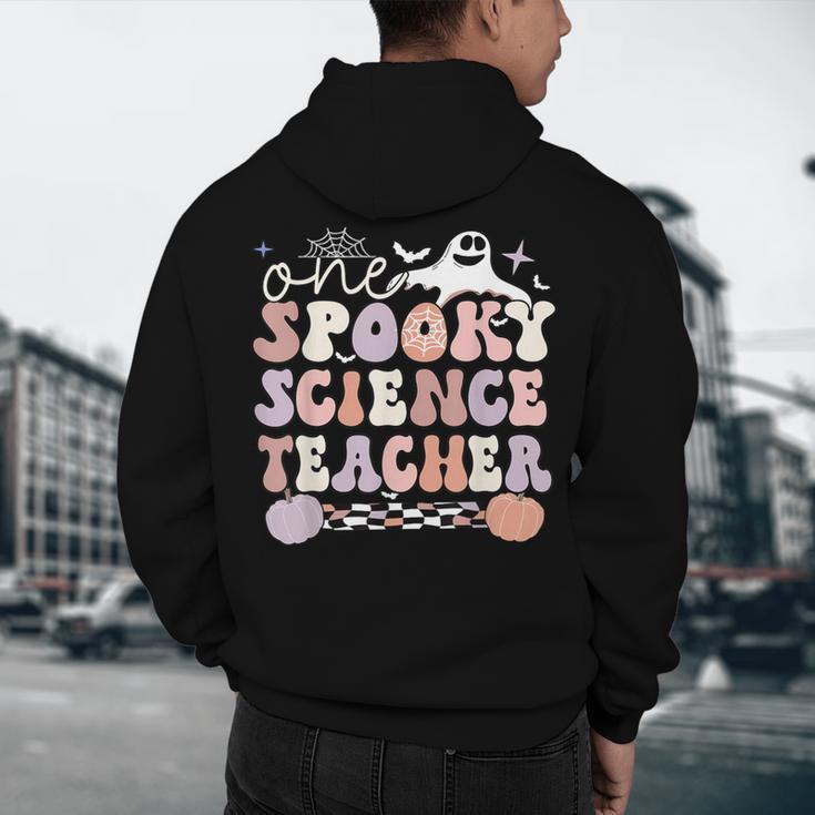 Spooky Science Teacher Halloween Science Teaching For Men Women Men's Hoodie Back Print, novelty gifts, funny gifts
