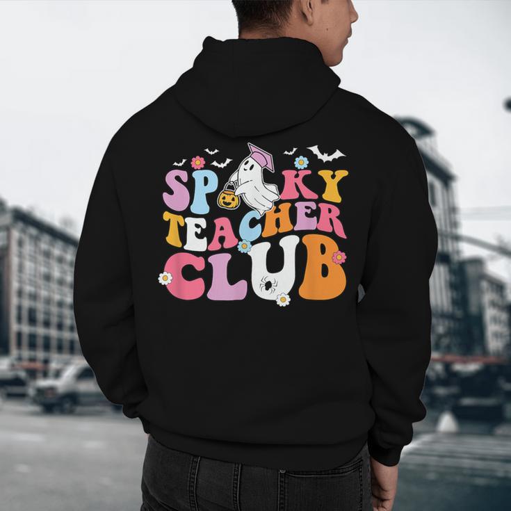 Spooky Teacher Club Halloween Men's Hoodie Back Print, novelty gifts, funny gifts
