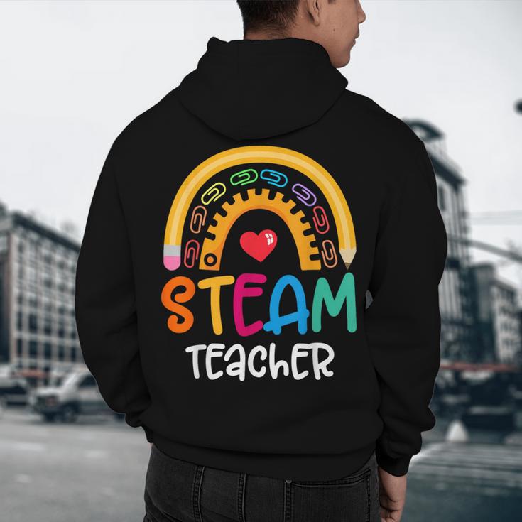 STEAM Teacher Squad Team Crew Back To School STEM Special Men's Hoodie Back Print, novelty gifts, funny gifts STEAM Teacher Squad Team Crew Back To School STEM Special Men's Hoodie Back Print, novelty gifts, funny gifts