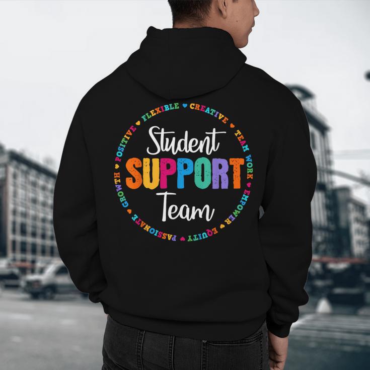 Student Support Team Counselor Social Worker Teacher Crew Men's Hoodie Back Print, novelty gifts, funny gifts