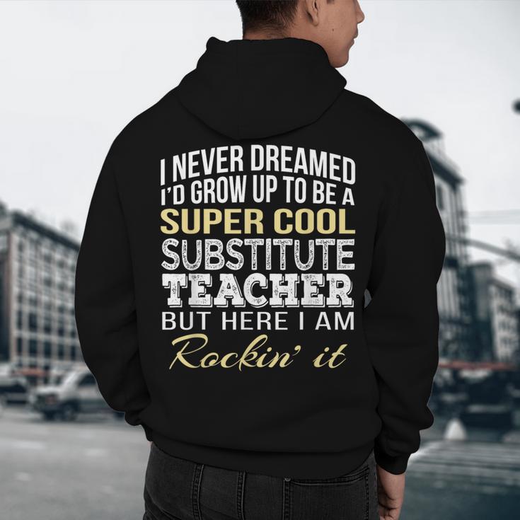 Substitute Teacher T Shirt School Tee Men's Hoodie Back Print, novelty gifts, funny gifts Substitute Teacher T Shirt School Tee Men's Hoodie Back Print, novelty gifts, funny gifts