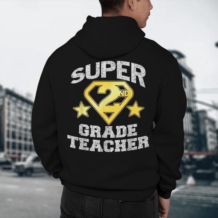 Super 2nd Grade Teacher Hero Men's Hoodie Back Print, novelty gifts, funny gifts Super 2nd Grade Teacher Hero Men's Hoodie Back Print, novelty gifts, funny gifts