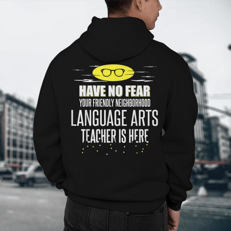 Super Language Arts Teacher Have No Fear T-Shirt Men's Hoodie Back Print, novelty gifts, funny gifts Super Language Arts Teacher Have No Fear T-Shirt Men's Hoodie Back Print, novelty gifts, funny gifts