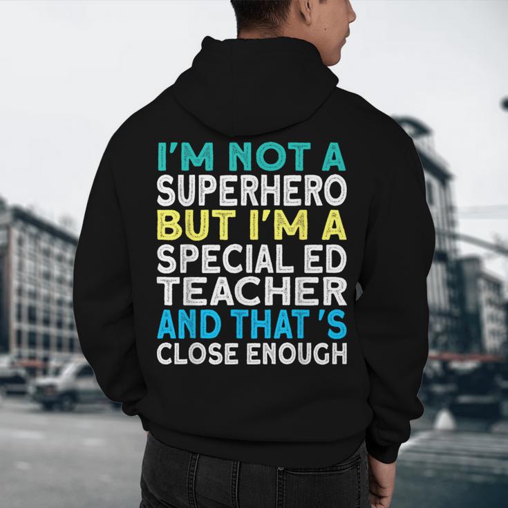 Superhero & Special Education Teacher Men Women Men's Hoodie Back Print, novelty gifts, funny gifts Superhero & Special Education Teacher Men Women Men's Hoodie Back Print, novelty gifts, funny gifts