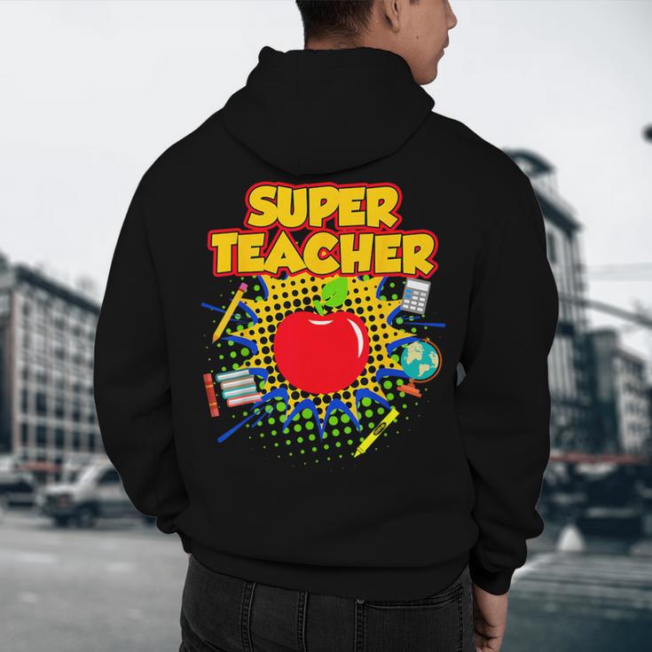 Superhero Teacher Appreciation Teaching Tee Men's Hoodie Back Print, novelty gifts, funny gifts Superhero Teacher Appreciation Teaching Tee Men's Hoodie Back Print, novelty gifts, funny gifts