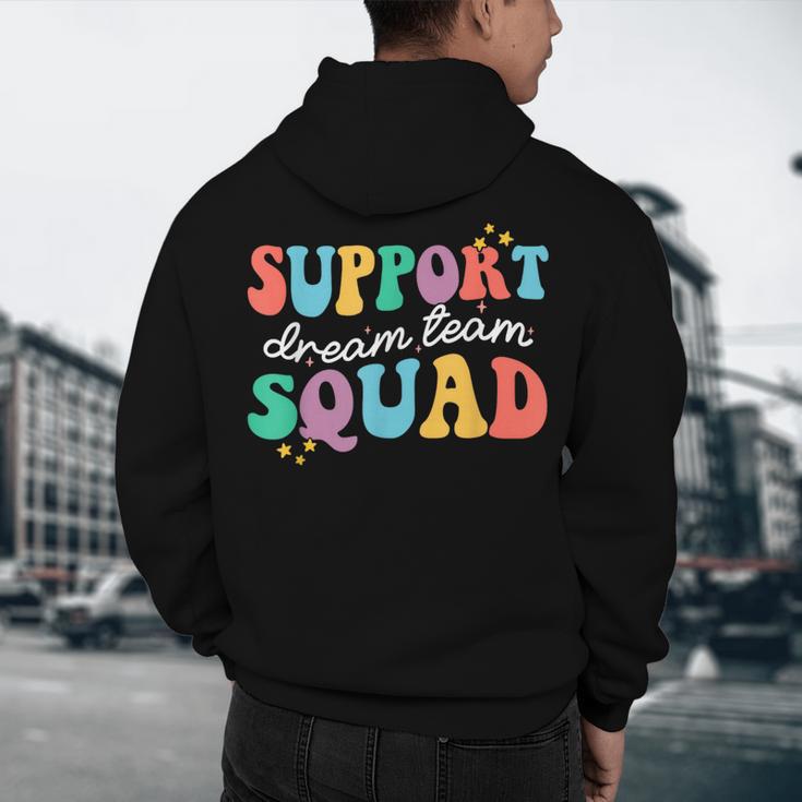 Support Dream Services Team Groovy Teacher Support Squad Men's Hoodie Back Print, novelty gifts, funny gifts Support Dream Services Team Groovy Teacher Support Squad Men's Hoodie Back Print, novelty gifts, funny gifts