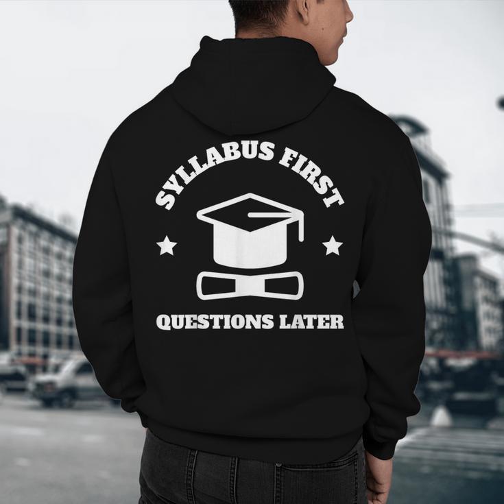 SYLLABUS PROFESSOR TEACHER Men's Hoodie Back Print, novelty gifts, funny gifts SYLLABUS PROFESSOR TEACHER Men's Hoodie Back Print, novelty gifts, funny gifts