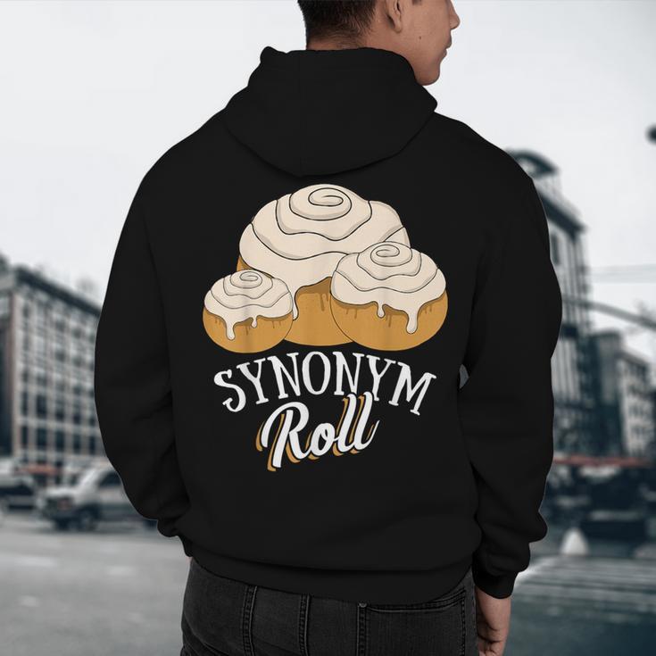 Synonym Roll Teacher And Grammar Geeks Pun For Men Women Kids Men's Hoodie Back Print, novelty gifts, funny gifts Synonym Roll Teacher And Grammar Geeks Pun For Men Women Kids Men's Hoodie Back Print, novelty gifts, funny gifts